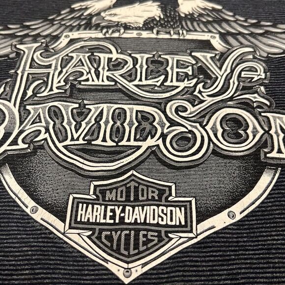 90s VTG  Harley Davidson pacific Golden State single stitch made in USA size L - Picture 5 of 9